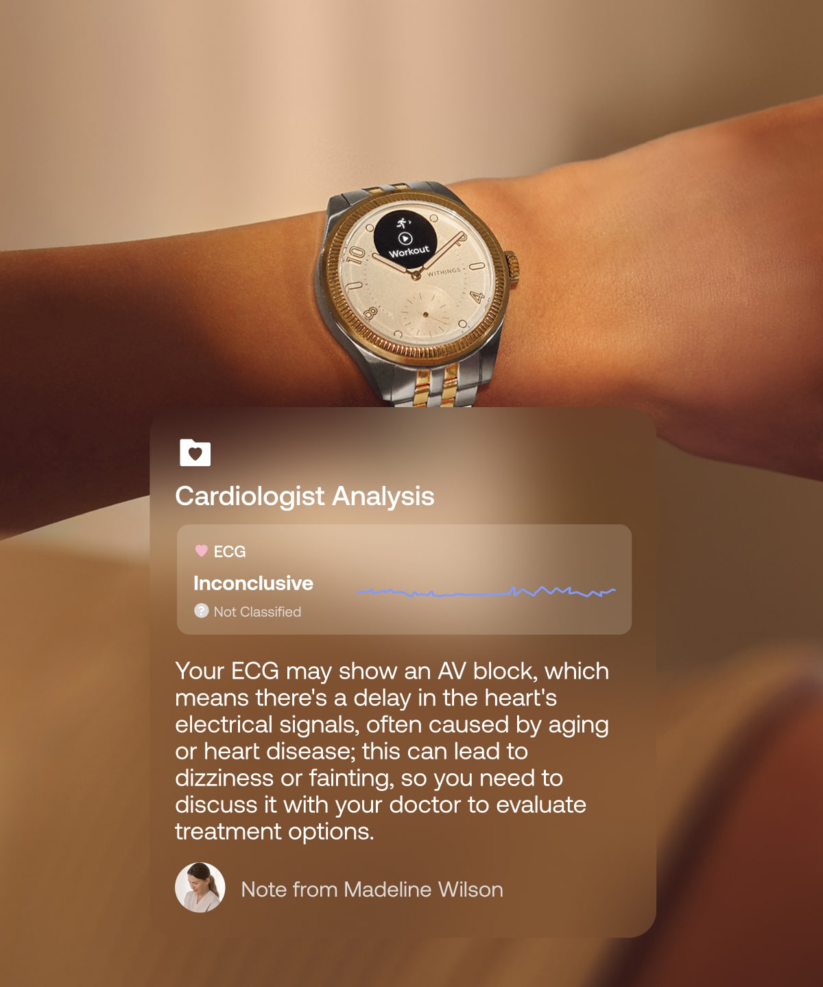 Our built-in ECG powers your next Cardio Check-Up.